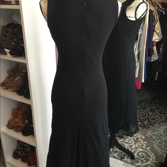 Armani Silk Black Sleeveless Dress 4 - Picture 5 of 6
